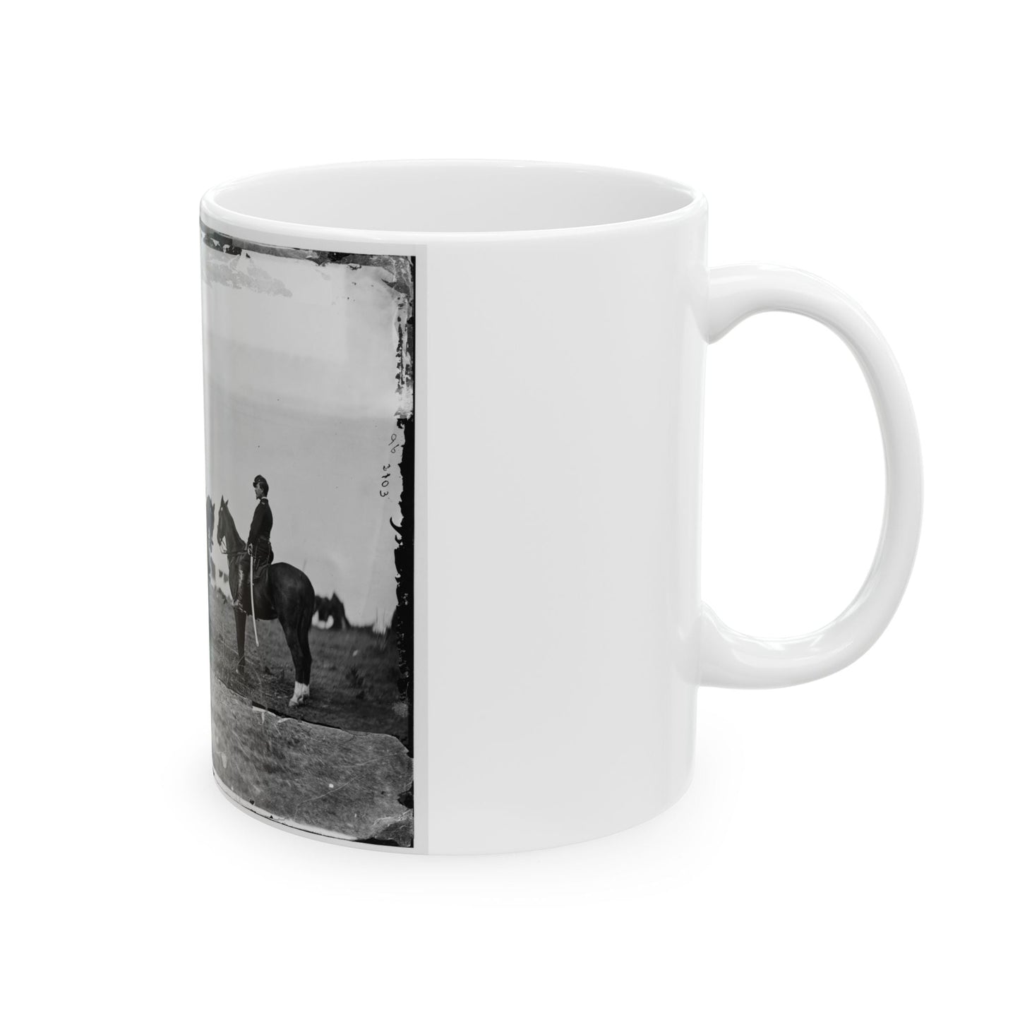 Falmouth, Va. Aides De Camp To Gen. Joseph Hooker  Capts. William L. Candler, Harry Russell, And Alexander Moore (U.S. Civil War) White Coffee Mug