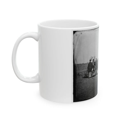 Falmouth, Va. Drum Corps Of 61st New York Infantry (U.S. Civil War) White Coffee Mug