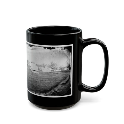 Falmouth, Va., Vicinity. Balloon Camp (U.S. Civil War) Black Coffee Mug-The Sticker Space