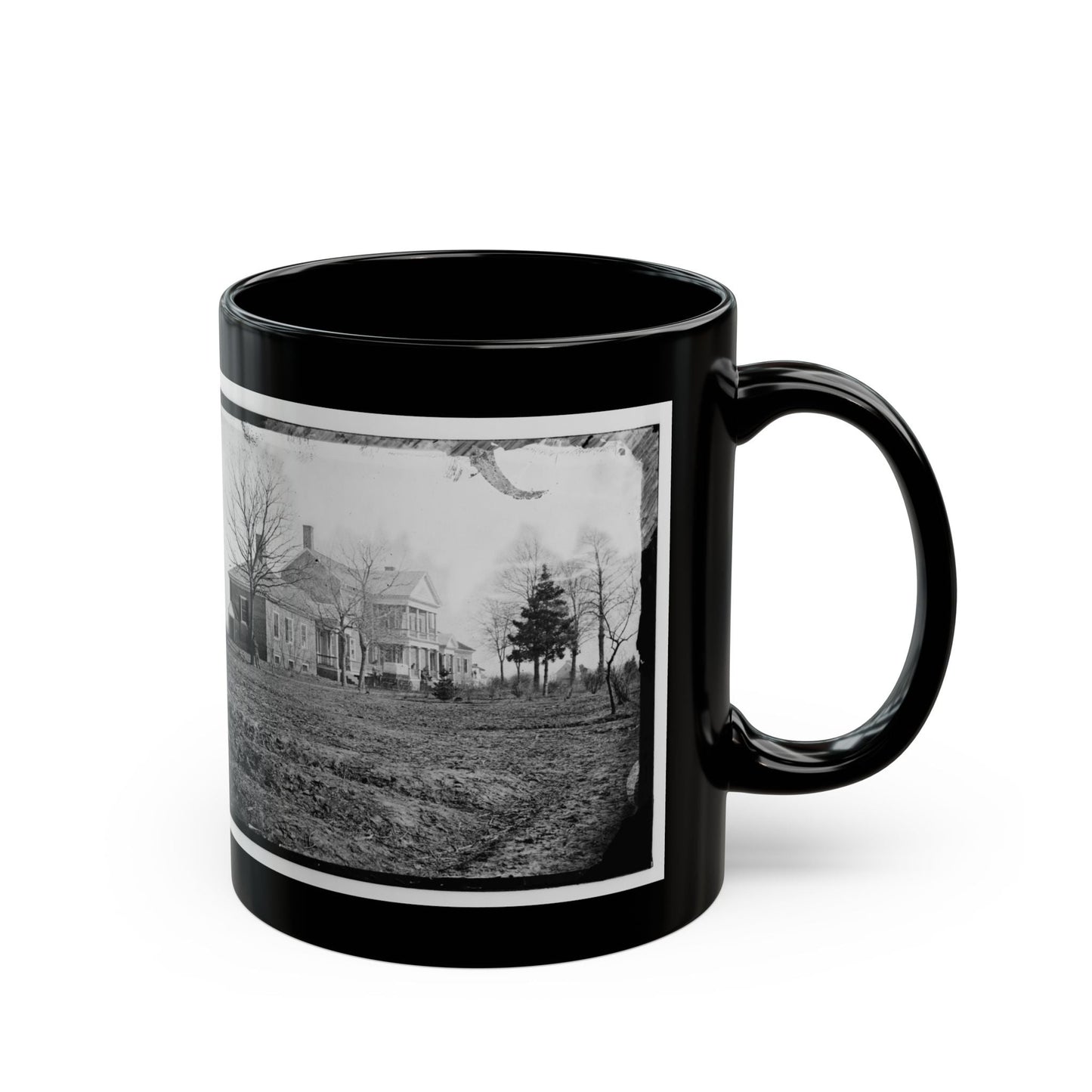 Falmouth, Va., Vicinity. Major Lacy's House Opposite Fredericksburg (U.S. Civil War) Black Coffee Mug