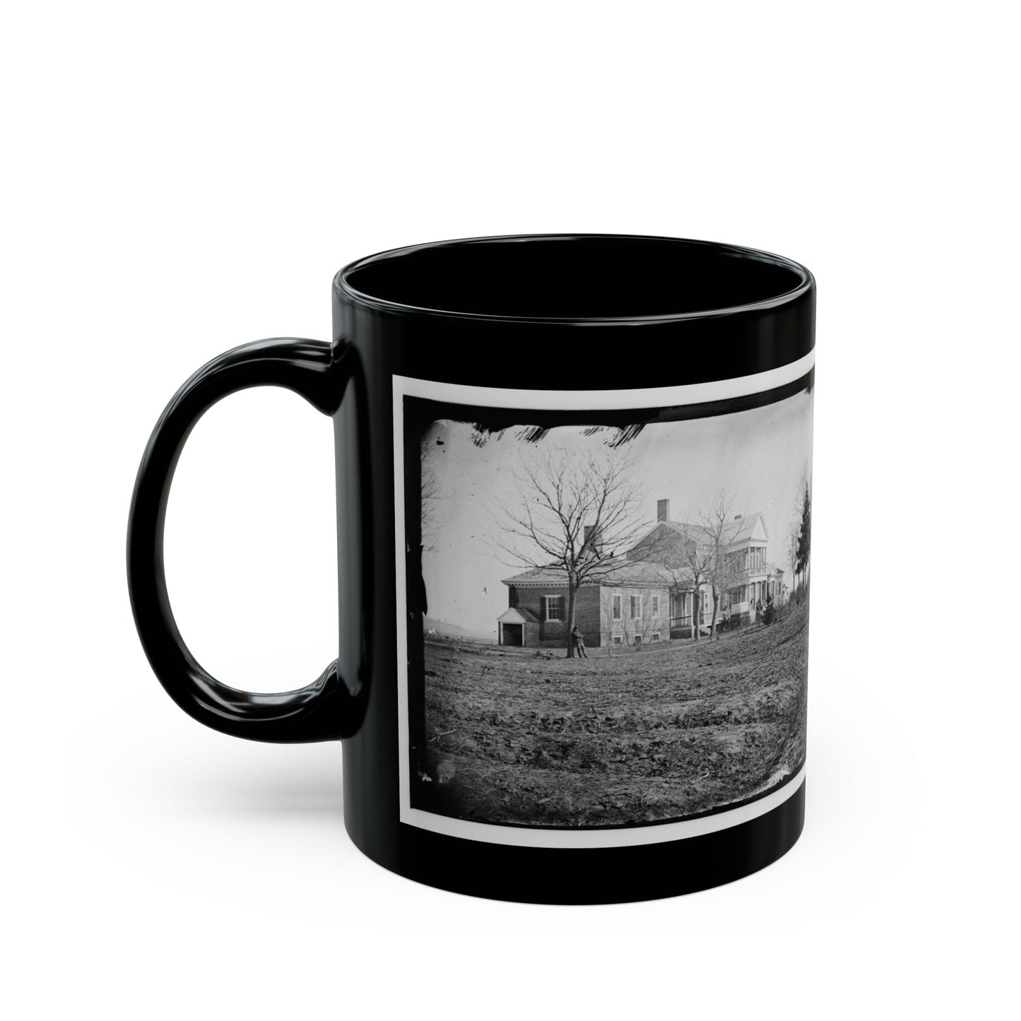 Falmouth, Va., Vicinity. Major Lacy's House Opposite Fredericksburg (U.S. Civil War) Black Coffee Mug