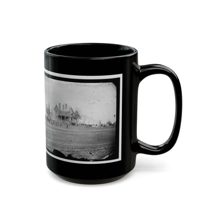 Falmouth, Va., Vicinity. The Phillips House Immediately After The Fire (U.S. Civil War) Black Coffee Mug-The Sticker Space