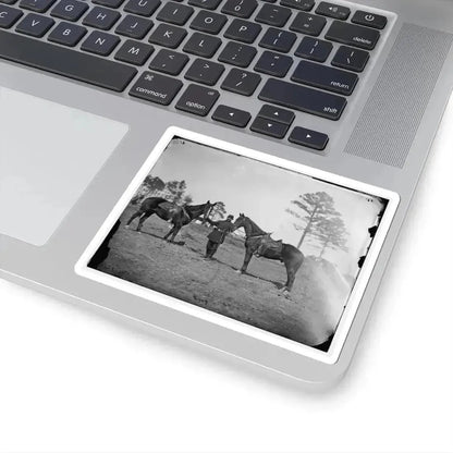 Falmouth, Virginia. Col. George Henry Sharpe's Horses, Headquarters, Army of the Potomac (U.S. Civil War) STICKER Vinyl Kiss-Cut Decal - The Sticker Space
