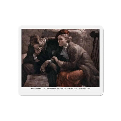 False Spring (Pt. 3), Ladies' Home Journal, June 1936 (Magazine Illustration) Refrigerator Magnet 3 Inch Die-Cut - The Sticker Space