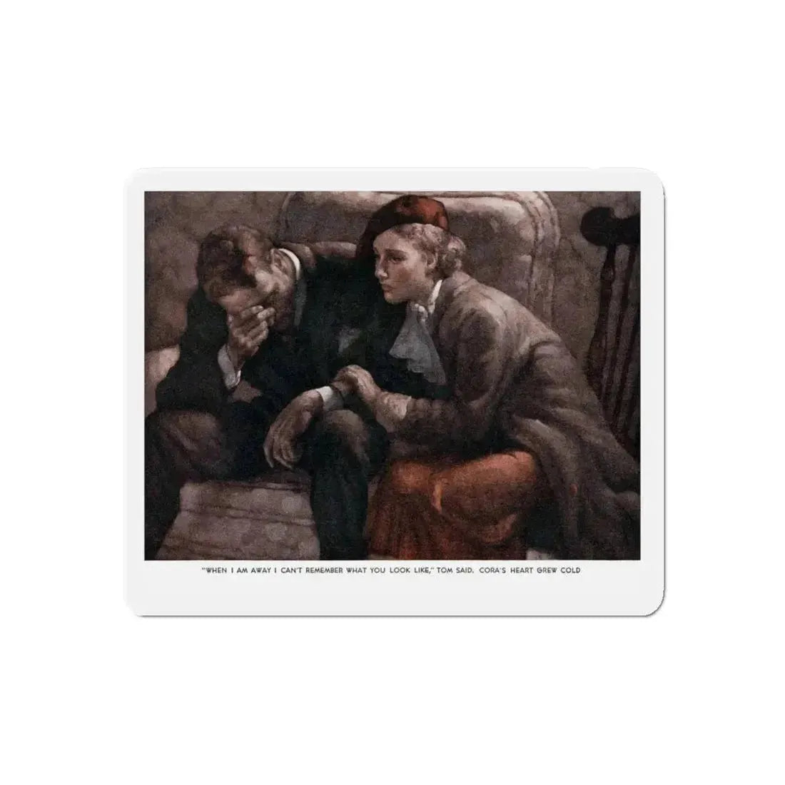 False Spring (Pt. 3), Ladies' Home Journal, June 1936 (Magazine Illustration) Refrigerator Magnet 4 Inch Die-Cut - The Sticker Space