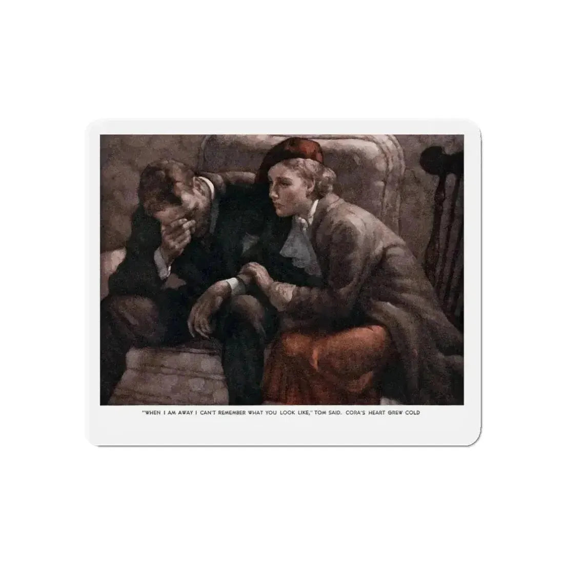 False Spring (Pt. 3), Ladies' Home Journal, June 1936 (Magazine Illustration) Refrigerator Magnet - The Sticker Space