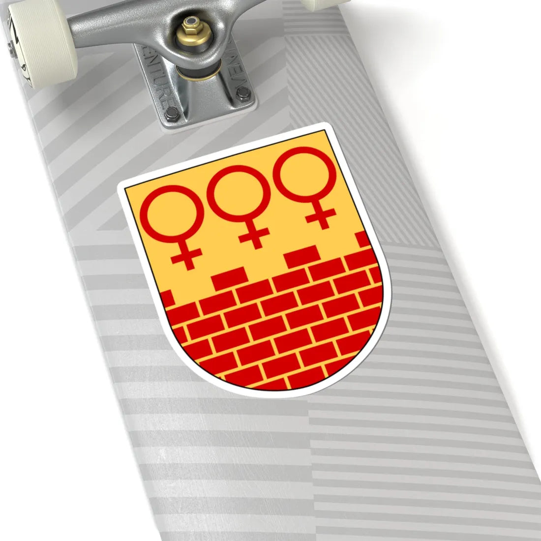 Falun vapen (Sweden) (Coat of Arms) STICKER Vinyl Kiss-Cut Decal - The Sticker Space