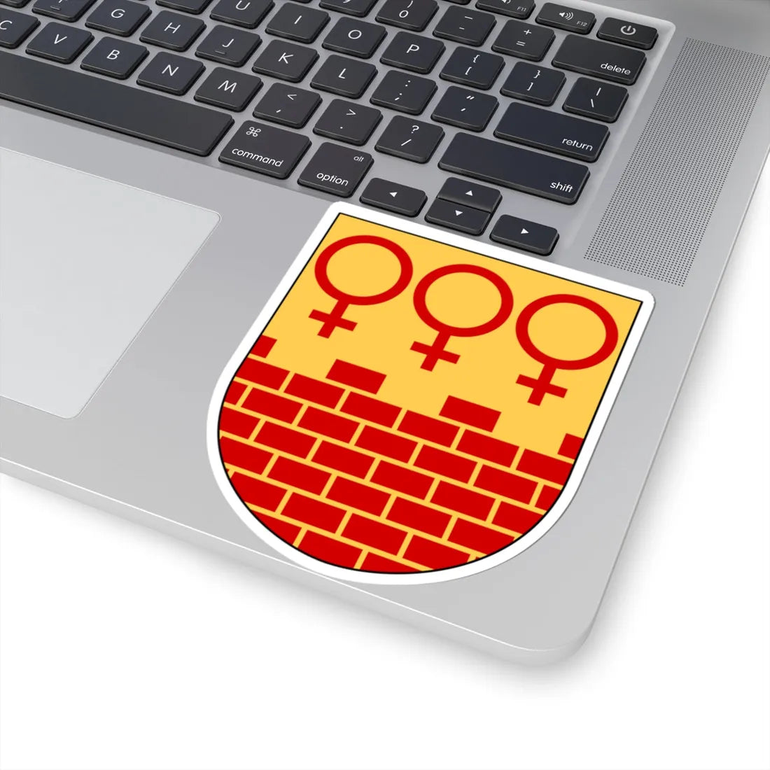 Falun vapen (Sweden) (Coat of Arms) STICKER Vinyl Kiss-Cut Decal - The Sticker Space
