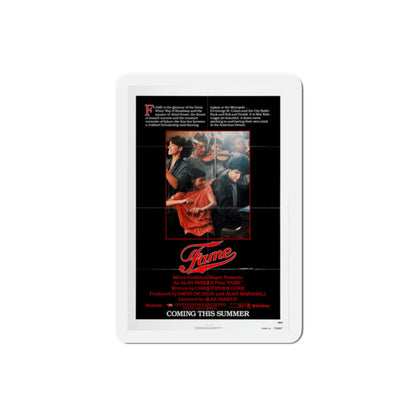 Fame 1980 Movie Poster Die-Cut Magnet-2" x 2"-The Sticker Space