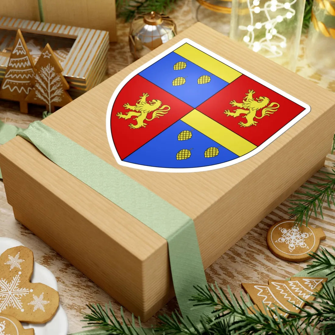 Famille dAlbignac (France) (Coat of Arms) STICKER Vinyl Kiss-Cut Decal - The Sticker Space