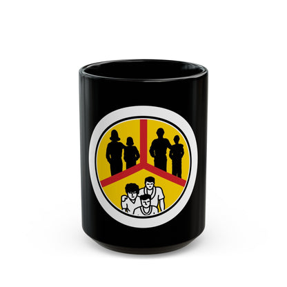 Family Life (Boy Scout Merit Badge) Black Coffee Mug-15oz-The Sticker Space