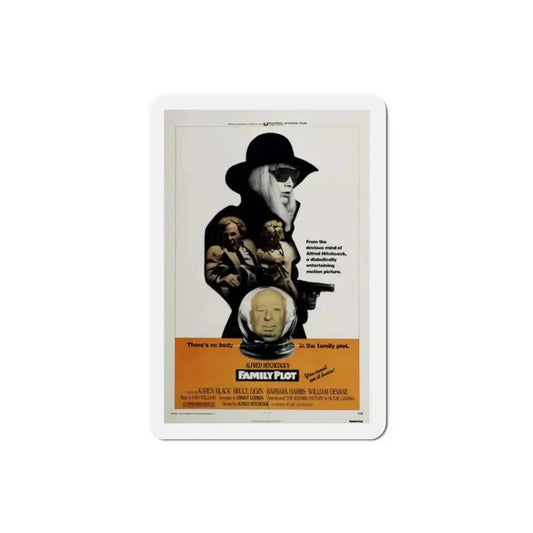 Family Plot 1976 Movie Poster Refrigerator Magnet 2 Inch - The Sticker Space