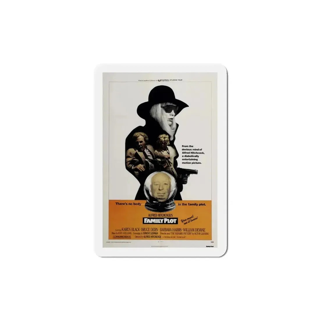 Family Plot 1976 Movie Poster Refrigerator Magnet - The Sticker Space