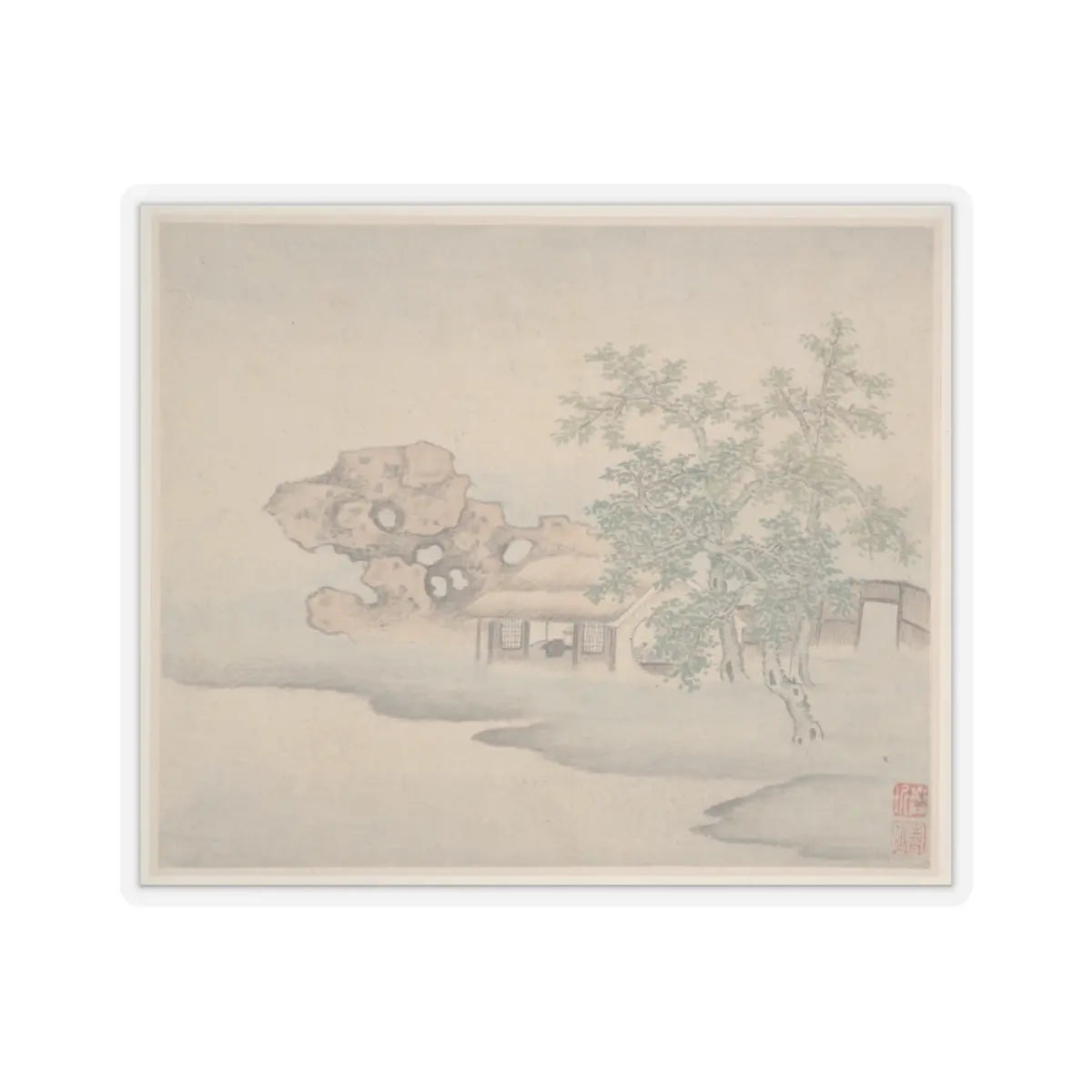 Fan Qi - Landscapes - dated 1646 v1 - STICKER Vinyl Kiss-Cut Decal