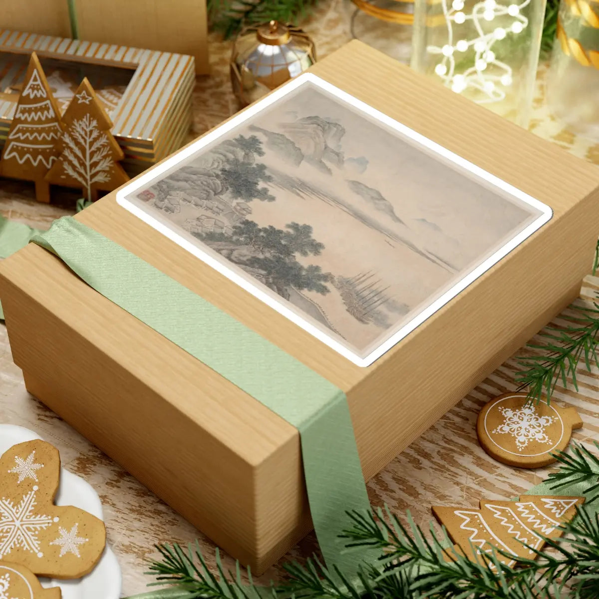 Fan Qi - Landscapes - dated 1646 v2 - STICKER Vinyl Kiss-Cut Decal