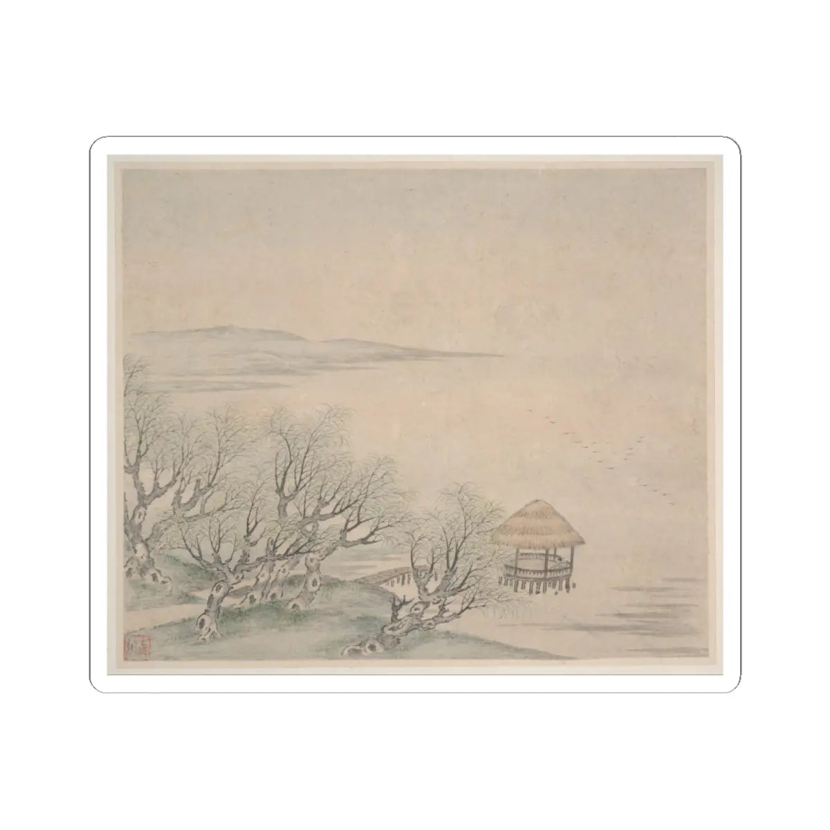 Fan Qi - Landscapes - dated 1646 v6 - STICKER Vinyl Kiss-Cut Decal