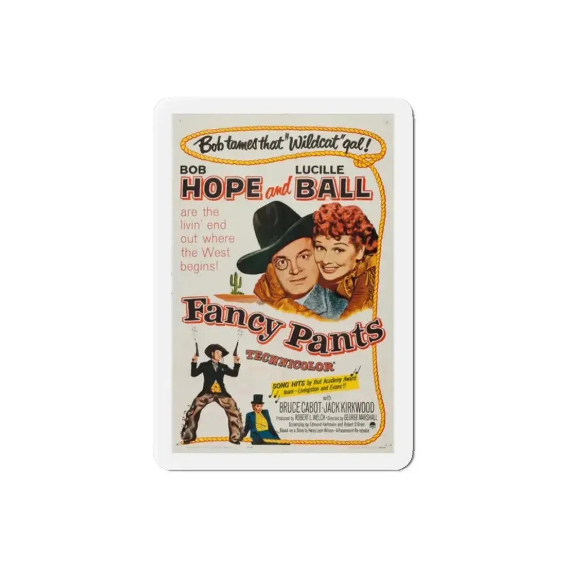 Fancy Pants 1950 Movie Poster Refrigerator Magnet - The Sticker Space