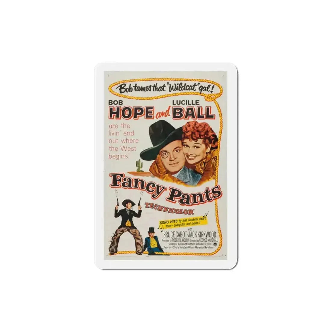 Fancy Pants 1950 Movie Poster Refrigerator Magnet - The Sticker Space