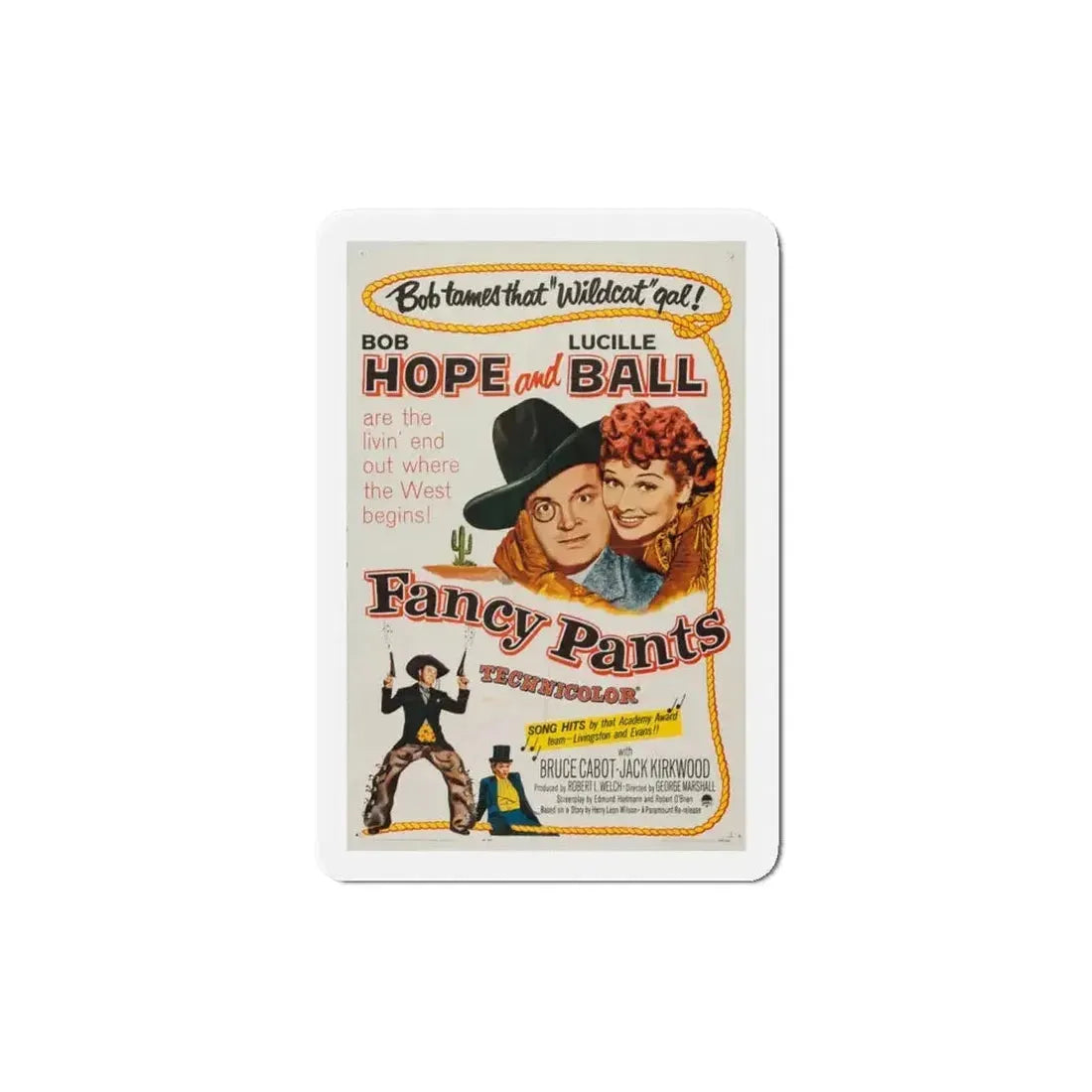 Fancy Pants 1950 Movie Poster Refrigerator Magnet - The Sticker Space