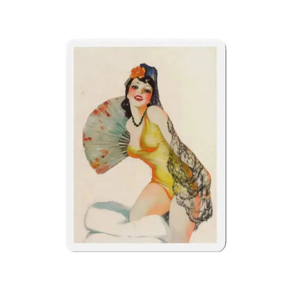 Fandang Oh! (Magazine Illustration) Refrigerator Magnet 2 Inch Die-Cut - The Sticker Space