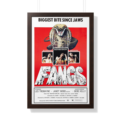 FANGS (SNAKES) 1974 - Framed Movie Poster-20" x 30"-The Sticker Space