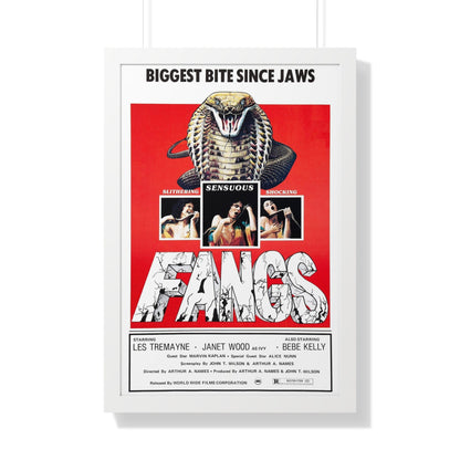 FANGS (SNAKES) 1974 - Framed Movie Poster-20" x 30"-The Sticker Space