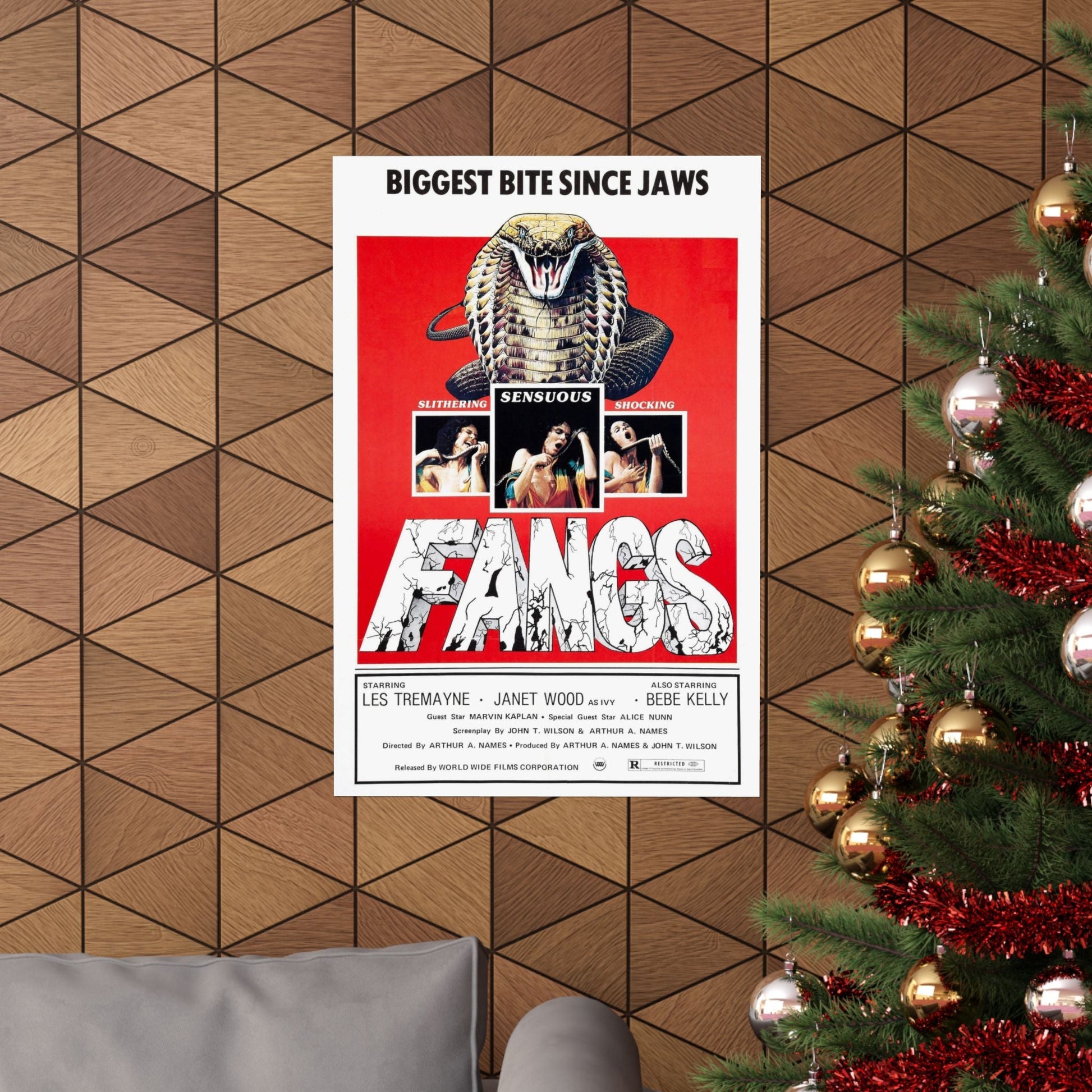 FANGS (SNAKES) 1974 - Paper Movie Poster-The Sticker Space