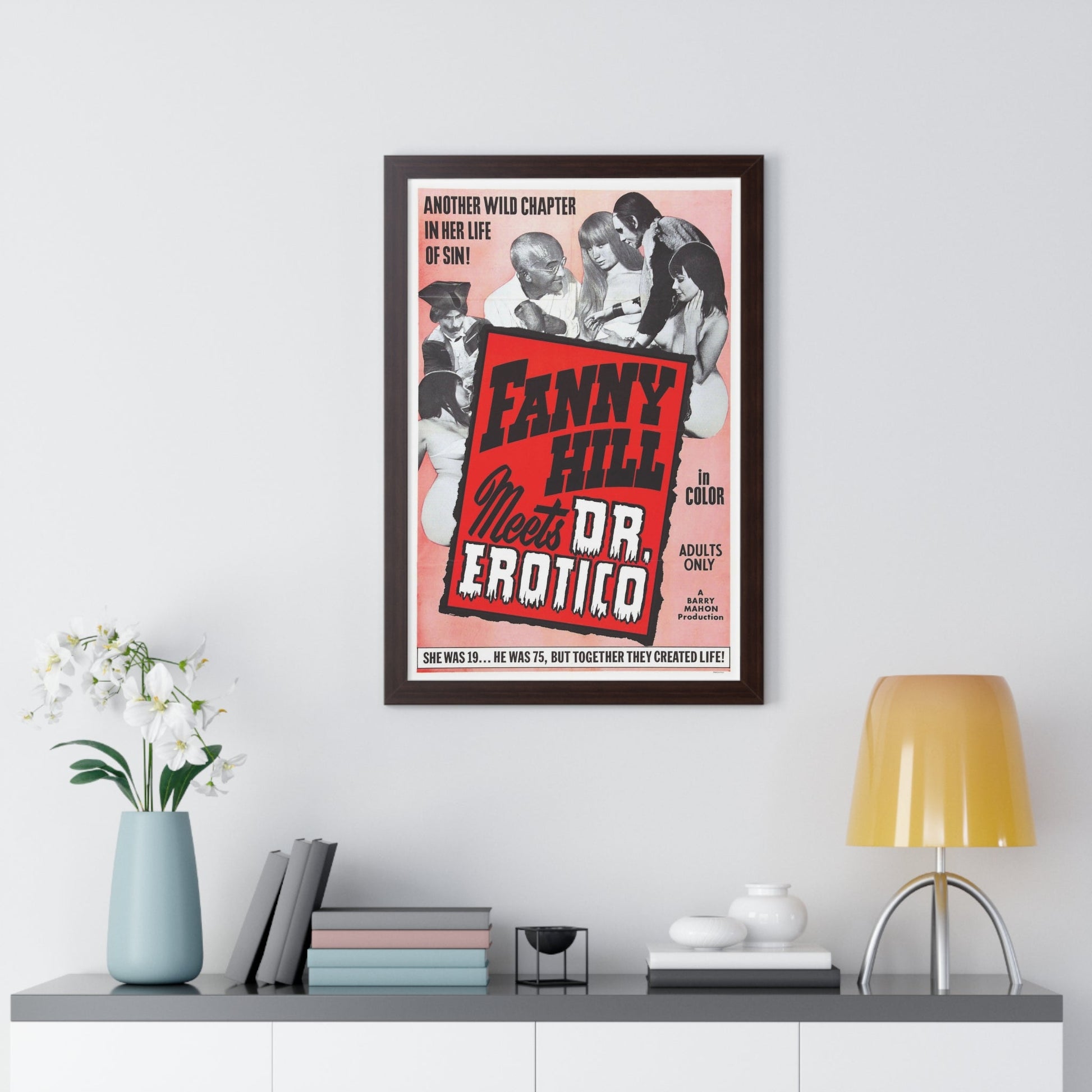 FANNY HILL MEETS DR.EROTICO 1967 - Framed Movie Poster-The Sticker Space