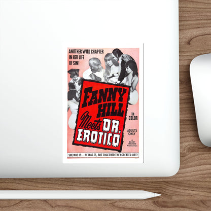 FANNY HILL MEETS DR.EROTICO 1967 Movie Poster STICKER Vinyl Die-Cut Decal-The Sticker Space