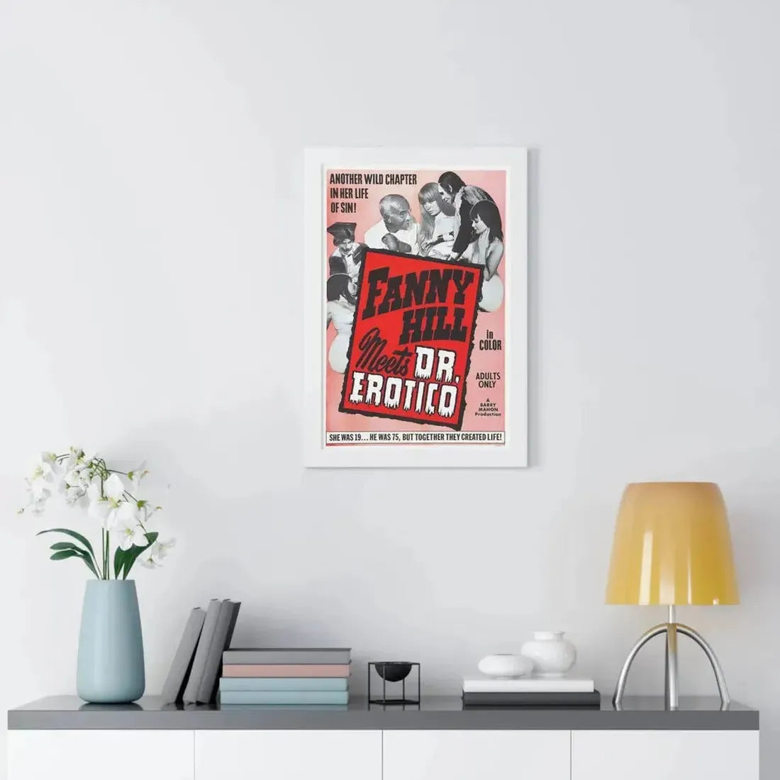 FANNY HILL MEETS DR.EROTICO 1967 - Framed Movie Poster - The Sticker Space