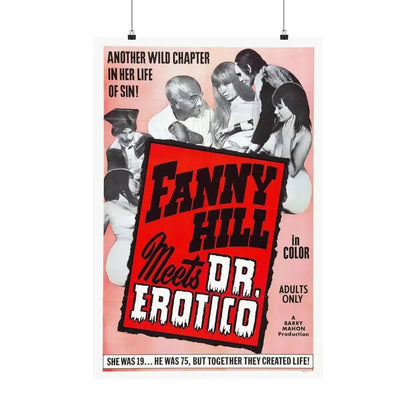 FANNY HILL MEETS DR.EROTICO 1967 - Paper Movie Poster 20″ x 30″ Matte - The Sticker Space