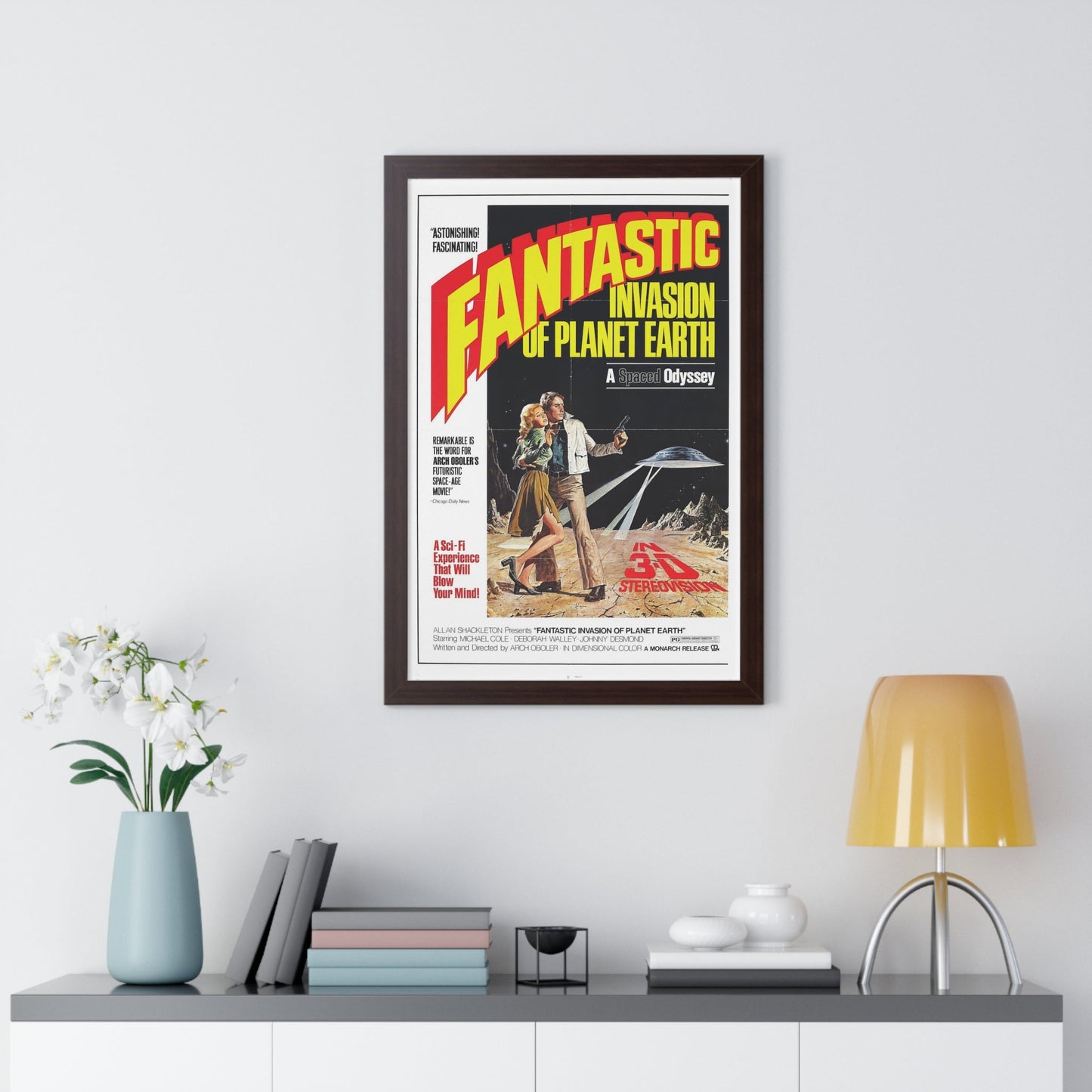 FANTASTIC INVASION OF PLANET EARTH (BUBBLE) 1966 - Framed Movie Poster-The Sticker Space