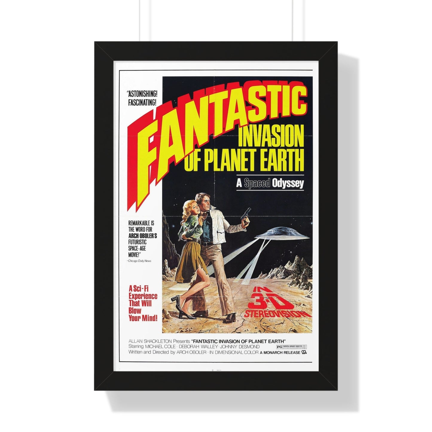 FANTASTIC INVASION OF PLANET EARTH (BUBBLE) 1966 - Framed Movie Poster-16″ x 24″-The Sticker Space