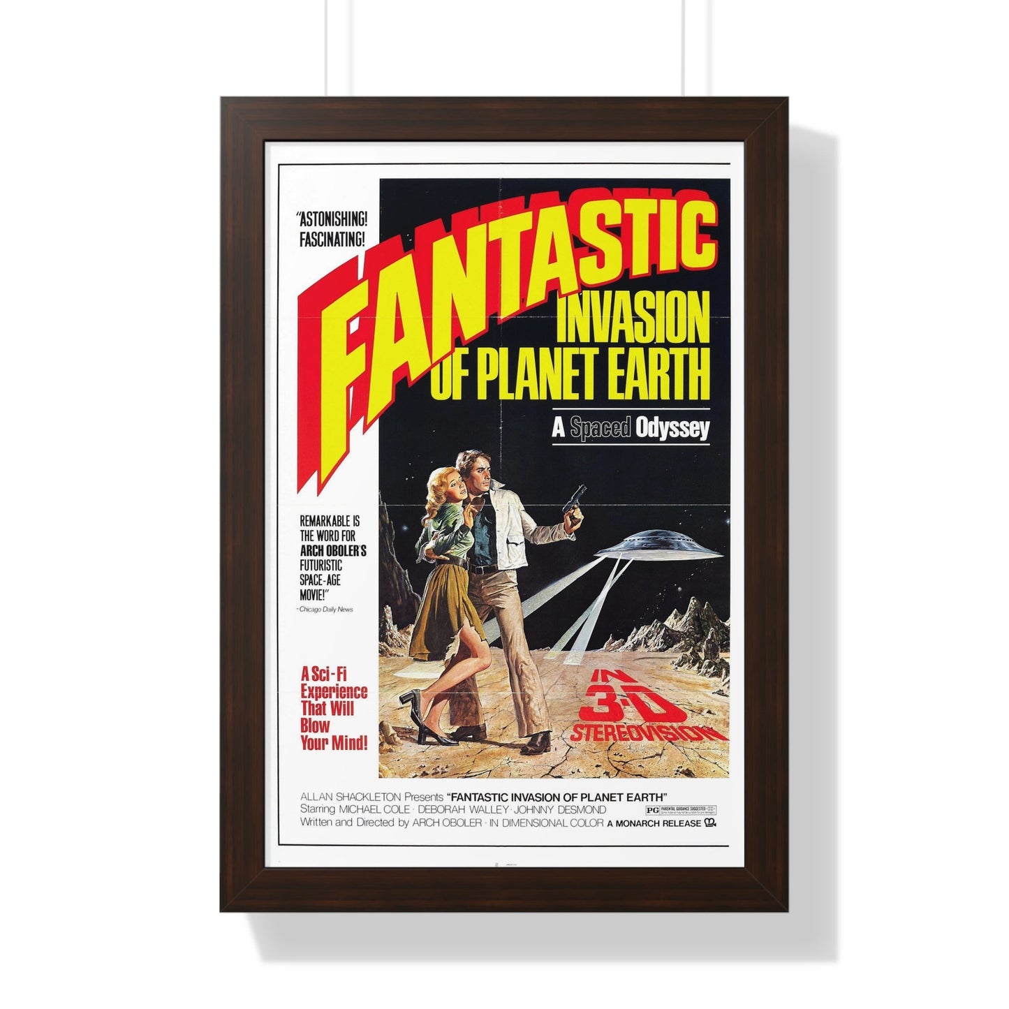 FANTASTIC INVASION OF PLANET EARTH (BUBBLE) 1966 - Framed Movie Poster-16″ x 24″-The Sticker Space