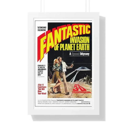 FANTASTIC INVASION OF PLANET EARTH (BUBBLE) 1966 - Framed Movie Poster 16″ x 24″ White - The Sticker Space