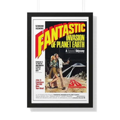FANTASTIC INVASION OF PLANET EARTH (BUBBLE) 1966 - Framed Movie Poster 20" x 30" Black - The Sticker Space