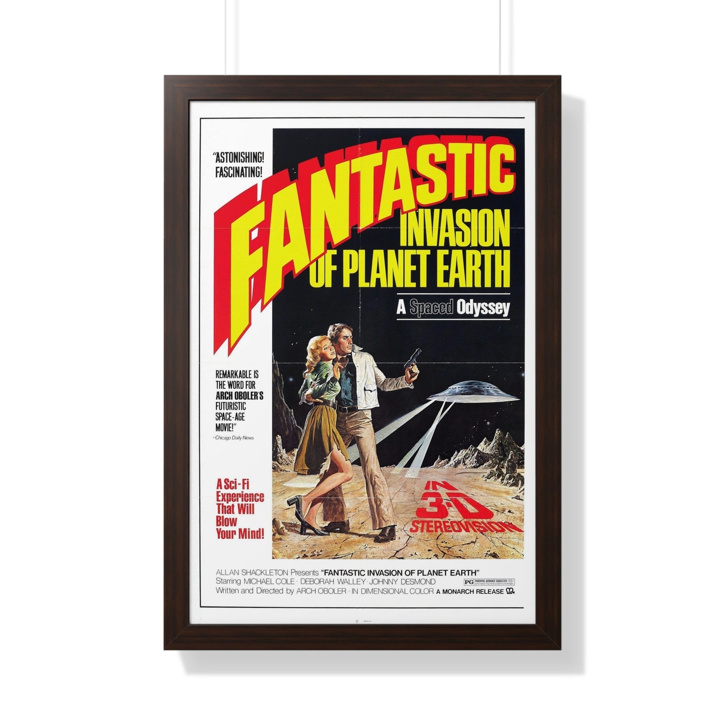 FANTASTIC INVASION OF PLANET EARTH (BUBBLE) 1966 - Framed Movie Poster-20" x 30"-The Sticker Space