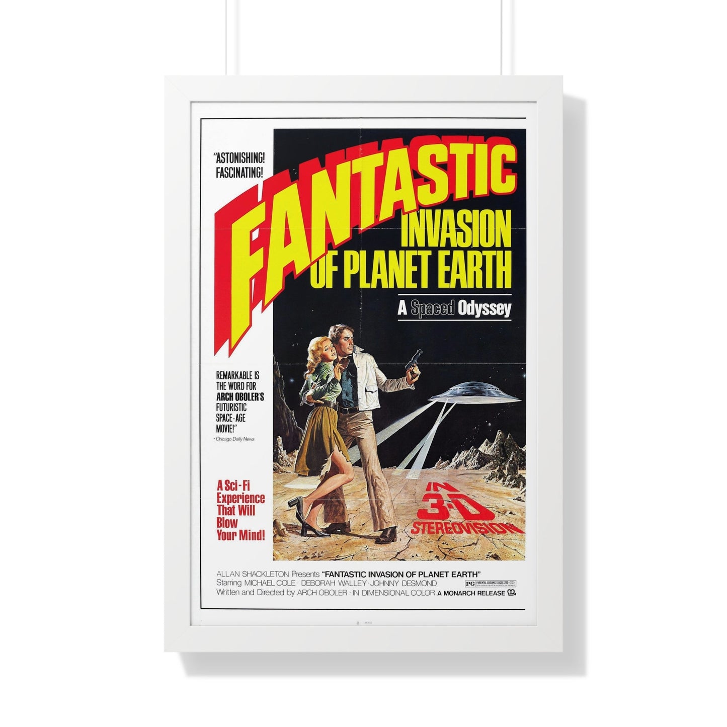 FANTASTIC INVASION OF PLANET EARTH (BUBBLE) 1966 - Framed Movie Poster-20" x 30"-The Sticker Space