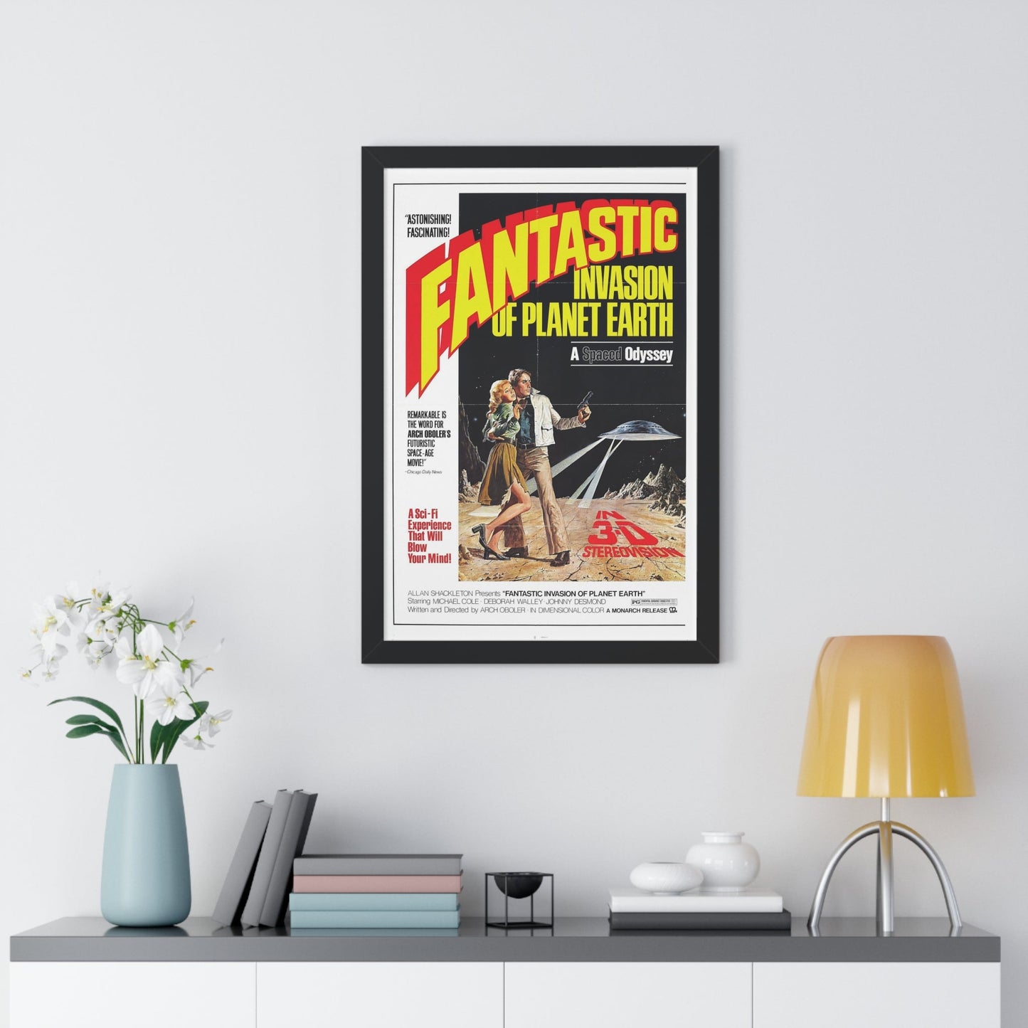 FANTASTIC INVASION OF PLANET EARTH (BUBBLE) 1966 - Framed Movie Poster-The Sticker Space