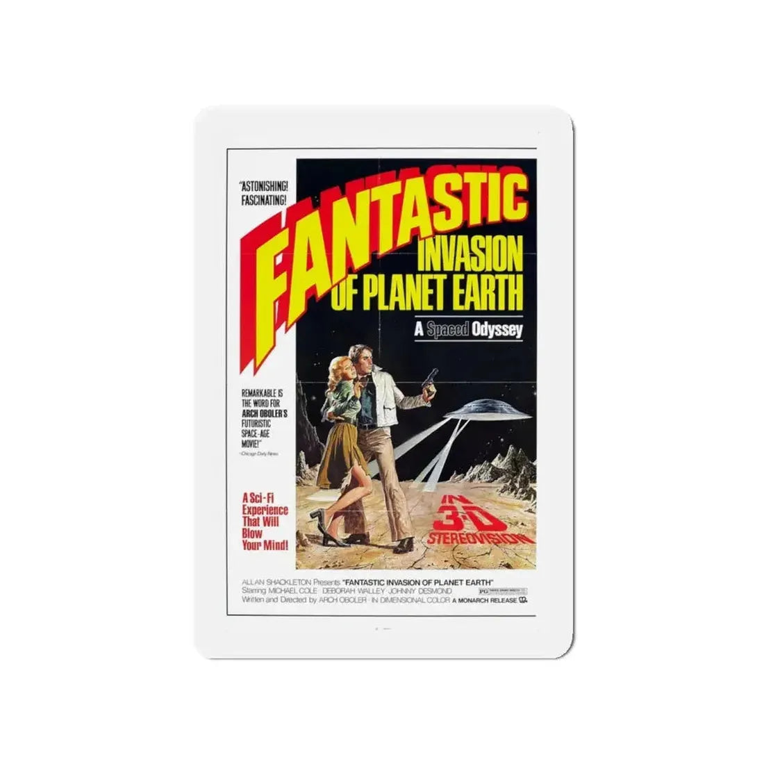 FANTASTIC INVASION OF PLANET EARTH (BUBBLE) 1966 Movie Poster - Refrigerator Magnet - The Sticker Space