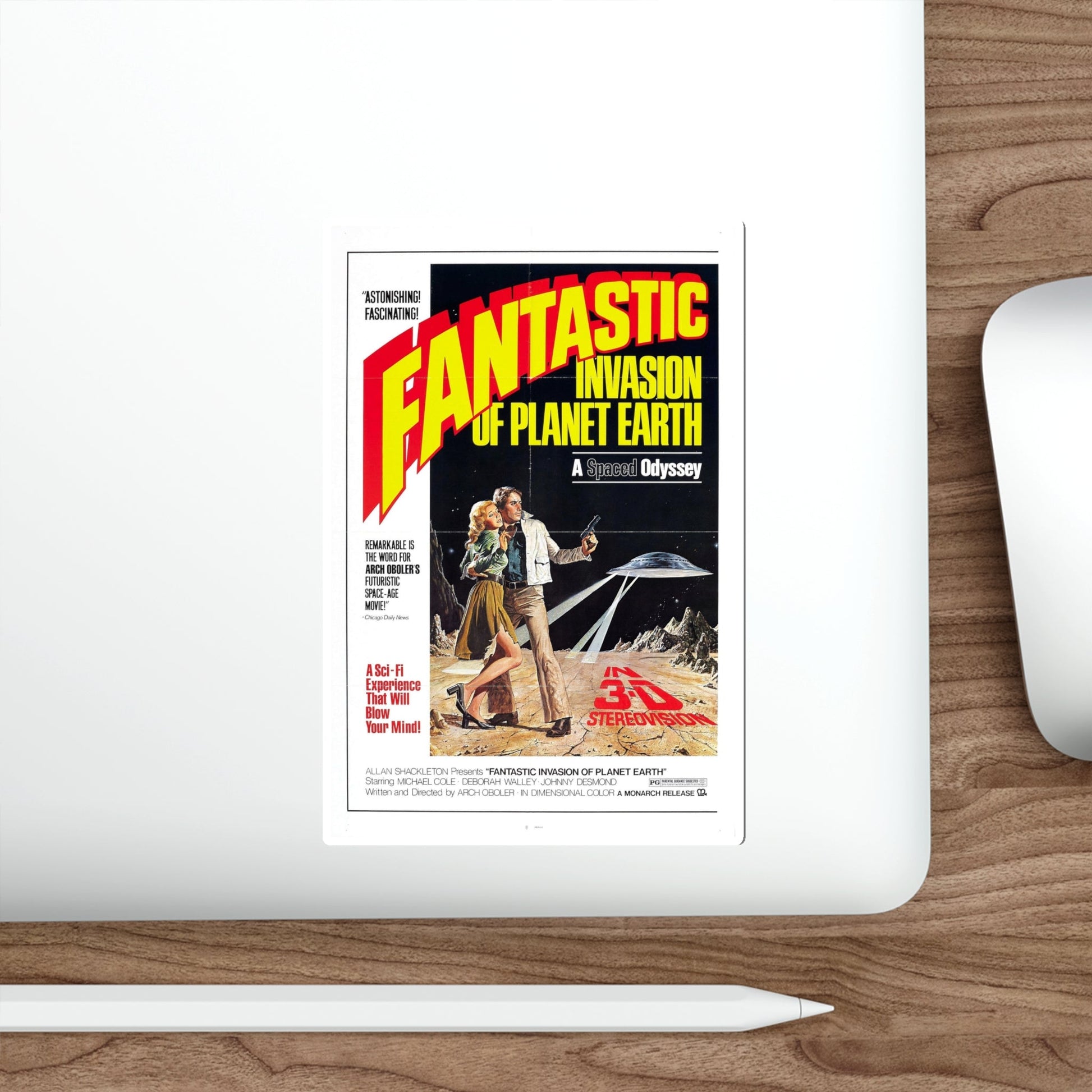 FANTASTIC INVASION OF PLANET EARTH (BUBBLE) 1966 Movie Poster STICKER Vinyl Die-Cut Decal-The Sticker Space