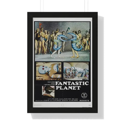 FANTASTIC PLANET 1973 - Framed Movie Poster 16″ x 24″ Black - The Sticker Space