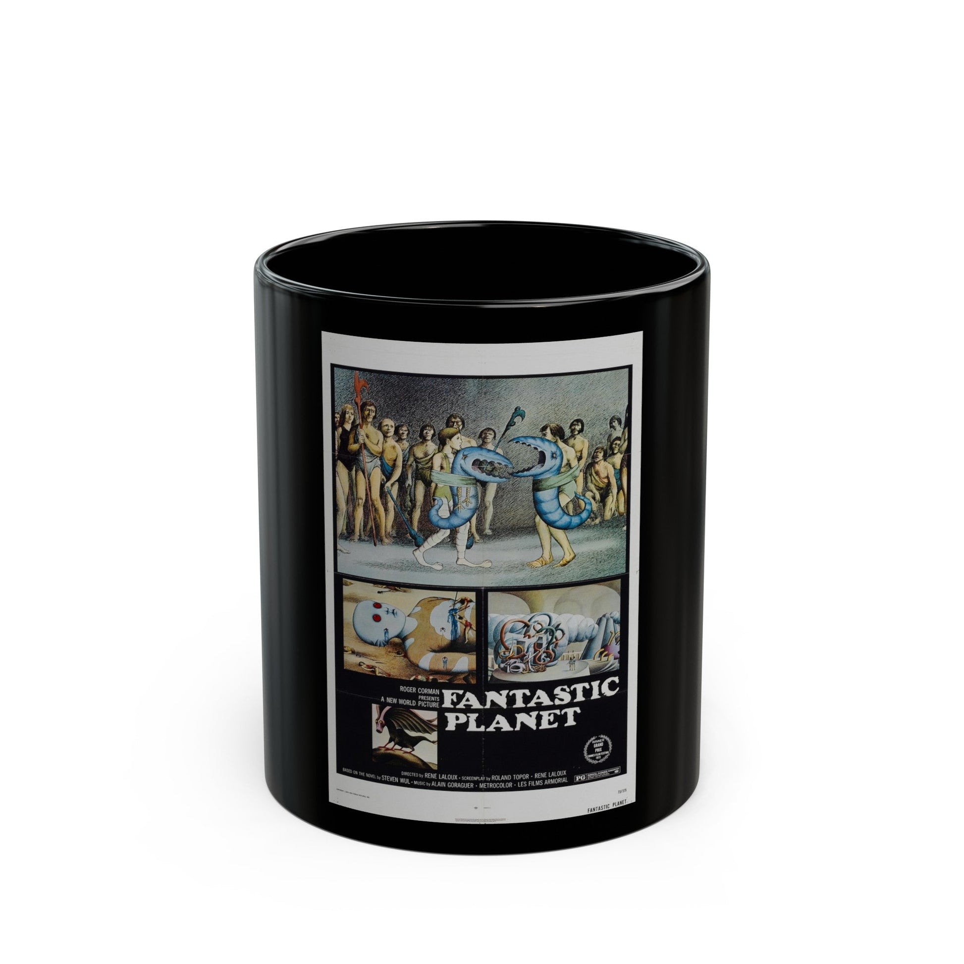 FANTASTIC PLANET 1973 Movie Poster - Black Coffee Mug-11oz-The Sticker Space