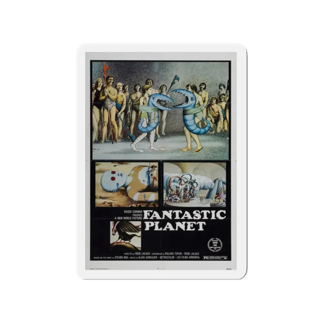 FANTASTIC PLANET 1973 Movie Poster - Refrigerator Magnet 2 Inch - The Sticker Space
