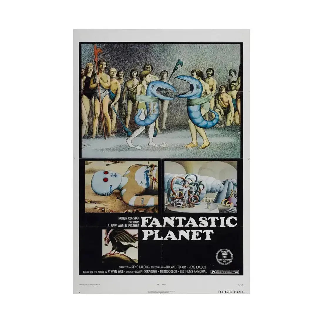 FANTASTIC PLANET 1973 - Paper Movie Poster - The Sticker Space
