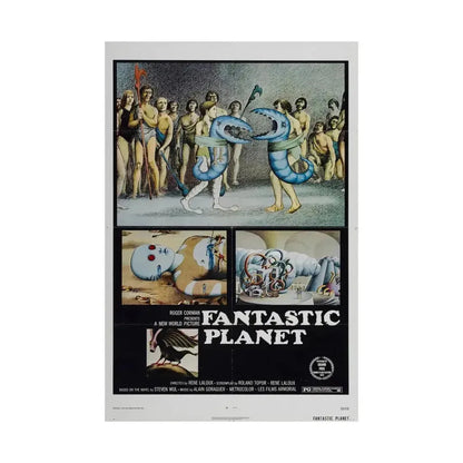 FANTASTIC PLANET 1973 - Paper Movie Poster - The Sticker Space