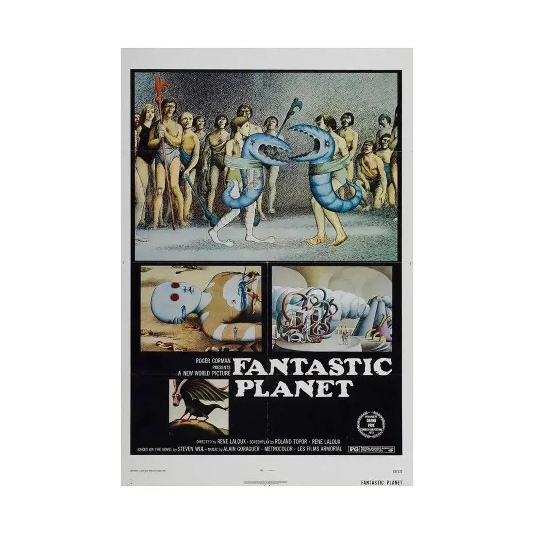 FANTASTIC PLANET 1973 - Paper Movie Poster - The Sticker Space