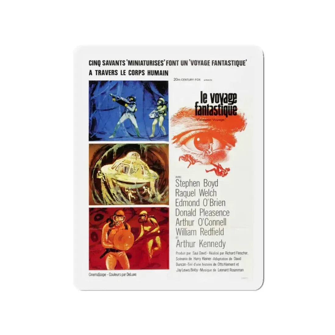 FANTASTIC VOYAGE 1966 Movie Poster - Refrigerator Magnet 3 Inch - The Sticker Space