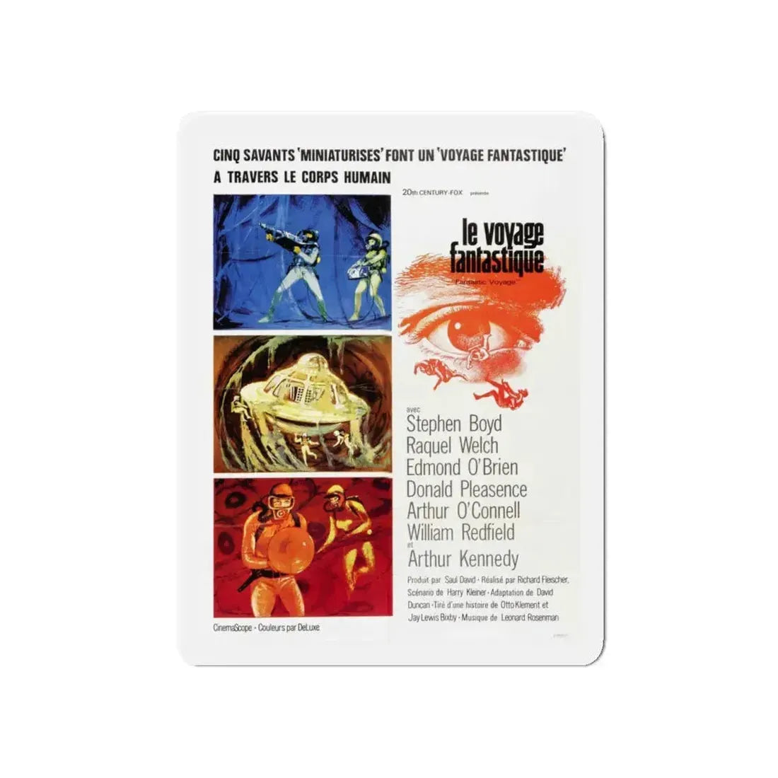 FANTASTIC VOYAGE 1966 Movie Poster - Refrigerator Magnet 5 Inch - The Sticker Space