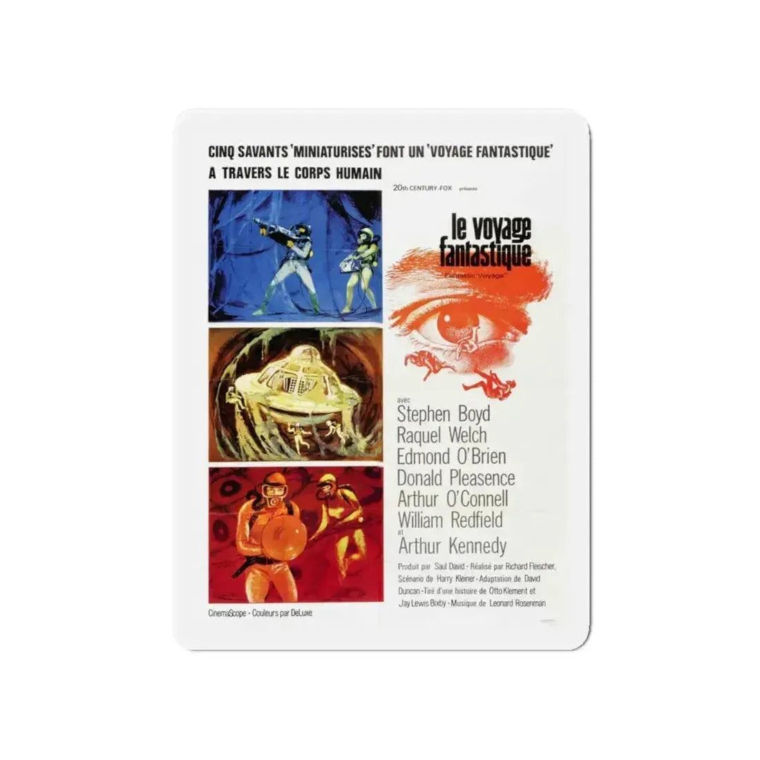 FANTASTIC VOYAGE 1966 Movie Poster - Refrigerator Magnet - The Sticker Space